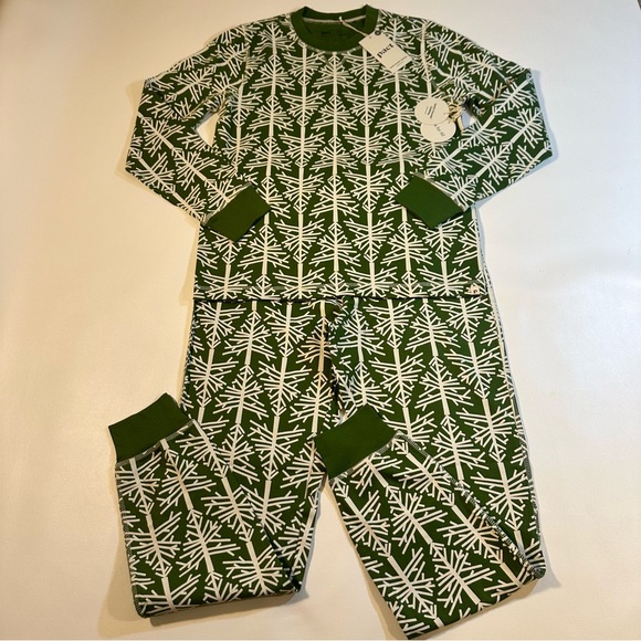 NWT Pact 100% Organic Cotton Unisex Birch Tree Holiday Pajamas * PLEASE READ* - Picture 2 of 11